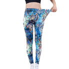 Camouflage Womens for Leggins Graffiti Style Slim Stretch