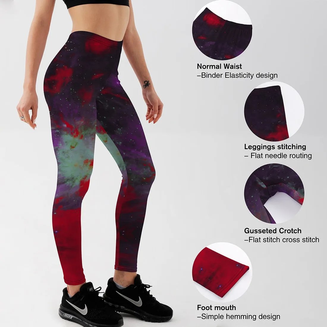 Women mini Rainbow Leggings