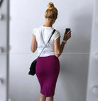 High quality skirts womens 2020 Office Skirt Women Slim Knee Length 