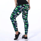 Camouflage Womens for Leggins Graffiti Style Slim Stretch