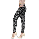 New Print Flower Leggings Leggins Push Up Legins Guitar Plaid Thin Nin