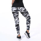 Camouflage Womens for Leggins Graffiti Style Slim Stretch