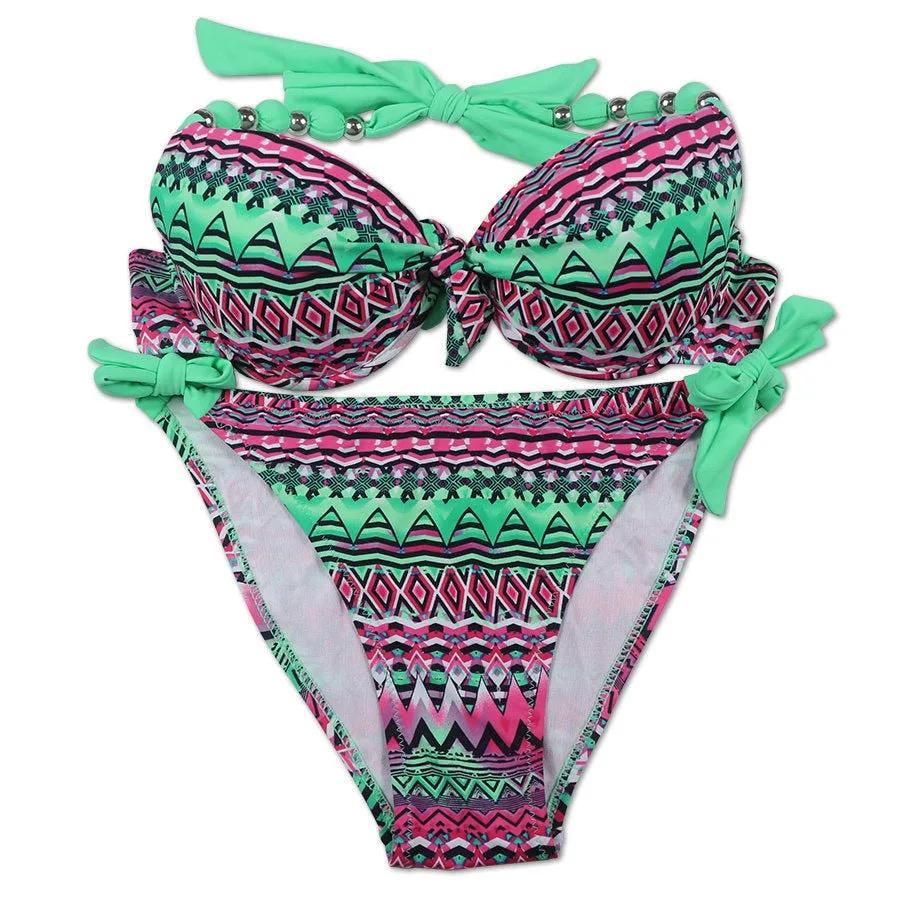 EONAR Women Bikini Offer Combined Size Swimsuit Push