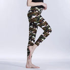 Camouflage Womens for Leggins Graffiti Style Slim Stretch